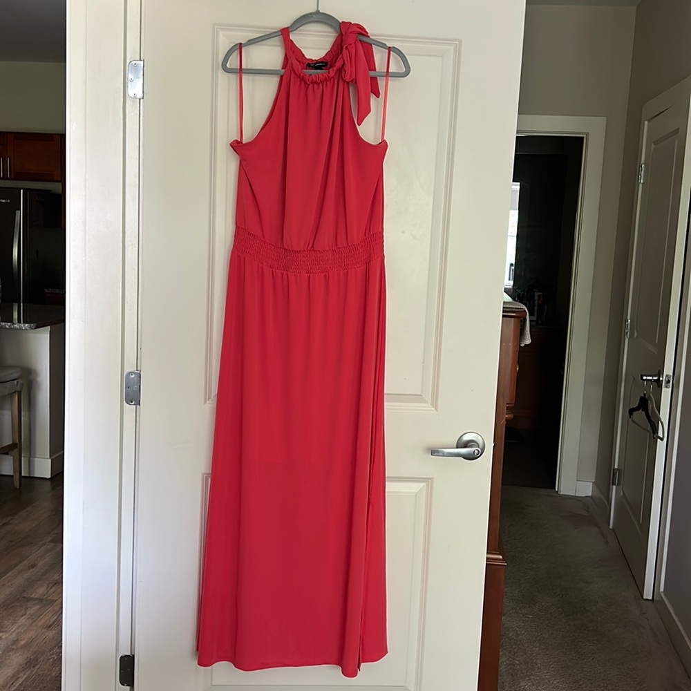 Orange maxi dress